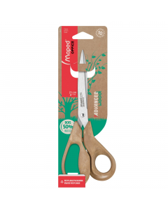 Lame e rivetti in acciaio inossidabile. Comfort e precisione per ogni tipo di impugnatura. Anelli ergonomici 3D realizzati al 50% in fibra di legno.Garanzia 10 anni. Blister in cartoncino kraft riciclato 85%. Disponibili in 3 formati.