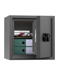 Armadi di sicurezza Certificati EN 15659 LFS30P – 30 minuti; Certificati allo scasso EN 14450 Grado S2. Importo minimo assicurabile: Denaro Euro 5.000 – Beni e Valori Euro 9.000. Serratura elettronica Wittkopp Primor, certificata VdS Classe 2. Apertura de