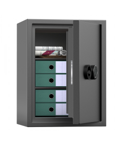 Armadi di sicurezza Certificati EN 15659 LFS30P – 30 minuti; Certificati allo scasso EN 14450 Grado S2. Importo minimo assicurabile: Denaro Euro 5.000 – Beni e Valori Euro 9.000. Serratura elettronica Wittkopp Primor, certificata VdS Classe 2. Apertura de