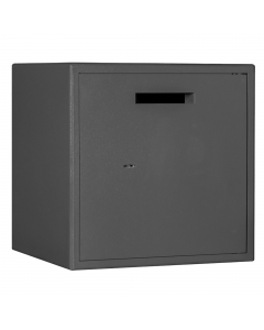 Ideale per uffici e negozi per inserire l’eccesso di cassa. Nuovo sistema anti-ripescaggio. Chiusura con serratura a chiave, 2 chiavi in dotazione; Apertura porta a 90° mediante cerniere interne; Chiusura con catenacci sui 1 lato. Di serie predisposto per
