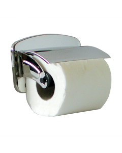 Portarotolo in acciaio Inox brillante AISI 304. Adatto per rotoli di carta igienica standard. Mandrino di supporto in plastica. Dimensione H9xP8xL15cm. Il portarotolo va fissato a parete con viti e tasselli (inclusi nella confezione). Effettuare una perio