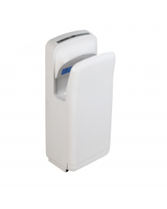 Bayamo - Asciugamani automatico a sensore. Cover in ABS antibatterico e anti-UV bianco. Motore con resistenza elettrica e termostato di sicurezza.  Attivazione automatica a sensore. Asciugatura delle mani in 8-10 secondi. Potenza totale 1900W. Display con