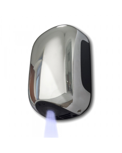 Il più piccolo Jet-Dryer al mondo, con profondità inferiore a 10cm. Asciugatura ultra rapida con enorme risparmio energetico. Design essenziale e cover in ABS. Funzionamento automatico con distanza di induzione regolabile. Velocità aria 200km/h, asciuga i