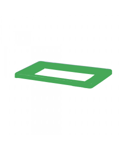 Coperchio in metallo verniciato verde per contenitore Bob Color. Idonei per per organizzare la raccolta differenziata. Dimensioni:  L30,5xP20xH2cm. Si consiglia di pulire la superficie con un panno morbido, imbevuto d’acqua o con un prodotto specifico non