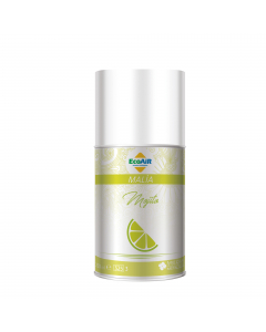 Mojito - fragranza agrumata. Bomboletta spray da 250ml  compatibile con il diffusore Basic Fresh cod. 67545. Ogni bomboletta puo' dispensare oltre 2700 erogazioni.
Fragranze per ambienti, intense e persistenti. Concentrazione elevata (1,2%) della fragranz