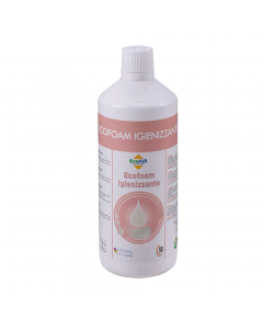 Sapone igienizzante e detergente per le mani per dispenser a schiuma.  Altamente igienizzante, economico, ecologico. Flacone da 1 litro.