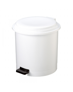 In PPL ad alta densità. Secchio interno con maniglia in metallo. Sistema di apertura in metallo e azionato a pedale. Idoneo per le aree in cui è necessario attenersi alle procedure haccp. Colore bianco. Dimensione: ° 31 x h 31cm -12lt. Pulizia periodica d