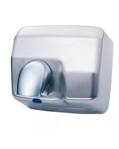 Arielimp - Asciugamani automatico a sensore. Cover in acciaio inox brillante AISI 304 brillante antivandalo. Motore con resistenza elettrica e termostato di sicurezza. Attivazione automatica a sensore. Bocchettone girevole a 360°. Asciugatura delle mani i