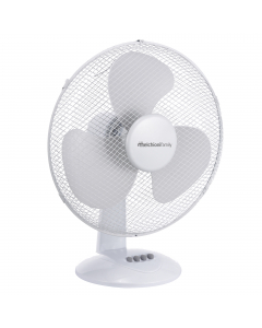 Ventilatore  3 velocità. Diametro: 40 cm
Funzione oscillazione
Griglia a nido d’ape
3 pale in Polipropilene
Funzionamento con pulsanti
Potenza 35W
Alimentazione 220-240V ~ 50Hz