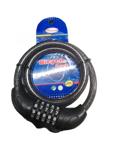 lucchetto a spirale con combinazione variabile a 5 numeri Consigliato per biciclette.
