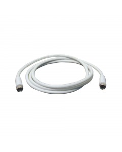 Cavetto satellite, f/f, spina-spina da 1,5mt., colore bianco, confezione in polybag.