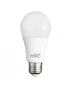 Lampada LED Classe tipo F luce bianca naturale (4000K). Potenza 12W. Potenza equivalente 82w. Risparmio energetico 85%. Tensione di lavoro 220-240v. Attacco E27. Cri >80. Lumen 1030. Angolo di illuminazione >300¦. Misure d.60 x h. 120mm