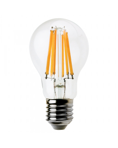 Lampadina Led a filamento goccia A60 - 8W - E27 - 3000K - 1055 Lumen - potenza equivalente 80W