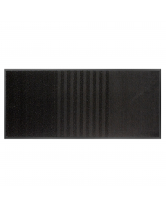 Tappeto da ingresso con enorme resistenza al passaggio. Suddiviso in 3 parti: una parte raschiante, parte centrale raschiante e assorbente e ultima parte totalmente assorbente e antiscivolo.  La parte inferiore in vinile antiscivolo lo rende particolarmen
