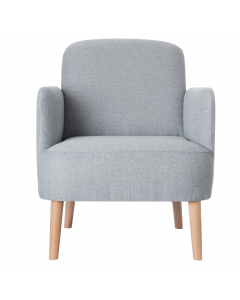 Poltrona dal design retrò! Struttura in legno di pino e sedile imbottito e rivestito in poliestere.  Ispirato allo stile scandinavo caldo e accogliente grazie alla seduta e ai braccioli imbottiti. Ideale per angoli conversazione, zone lettura o ristoro.
•
