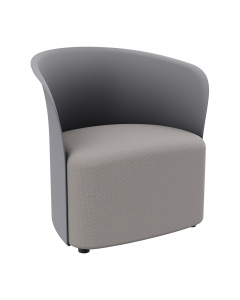 Poltrona club di nuova generazione! Struttura a guscio in PP e sedile imbottito e rivestito in tessuto 100% poliestere. Lo stile contemporaneo e il comfort  di seduta rendono la poltrona Crown ideale per le sale d'attesa, zone convesazione o ristoro. 
• D