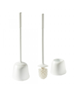 Portascopino Oronzo con manico extralungo 54cm Perfetto. Colore: bianco.