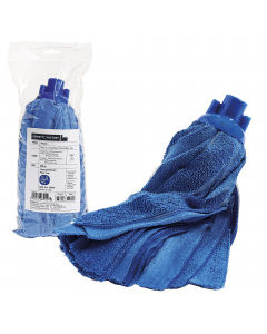 Mop in microfibra 200gr. Sistema colore per prevenire la contaminazione batterica tra diversi ambienti.