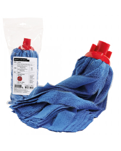 Mop in microfibra 200gr. Sistema colore per prevenire la contaminazione batterica tra diversi ambienti.
