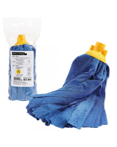Mop in microfibra 200gr. Sistema colore per prevenire la contaminazione batterica tra diversi ambienti.