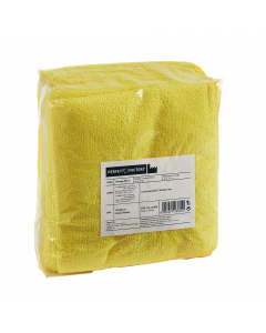 Panno multiuso in micrtofibra (80% poliestere, 20% poliammide). Dimensioni: 40x40cm. In confezione da 10 panni colore giallo.