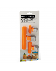 Pinzoni salvafreschessa per sacchetti grandi, 3 misure. Resistenti, pratiche, salva freschezza per pacchi, buste e sacchetti alimentari le pinze semprefresco sono la soluzione ideale per richiudere le buste in carta o plastica di pasta, pane, biscotti, gr
