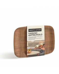 Con design ergonomico e contemporaneo, il vassoio antiscivolo perfetto kitchen ha un particolare trattamento antiscivolo che lo rende stabile e maneggevole. Versatile e funzionale, è cosi sicuro che può essere usato in qualsiasi occasione. Non lavare con 