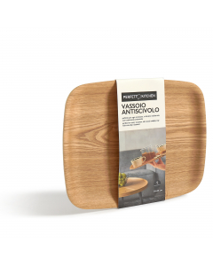 Con design ergonomico e contemporaneo, il vassoio antiscivolo perfetto kitchen ha un particolare trattamento antiscivolo che lo rende stabile e maneggevole. Versatile e funzionale, è cosi sicuro che può essere usato in qualsiasi occasione. Non lavare con 