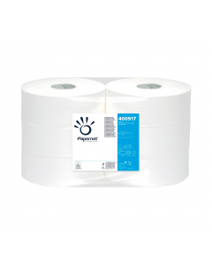Carta igienica Maxi Jumbo micro goffrata a 2 veli.

Materia prima: Cellulosa Pura
Colore: Bianco
Goffratura: micro
Veli: 2
Grammatura (g/m2): 16,5
Lunghezza Rotolo (m) : 304 
Diametro (cm): 27
Diametro del nucleo (cm): 7,6
Numero servizi: 1
Altezza serviz