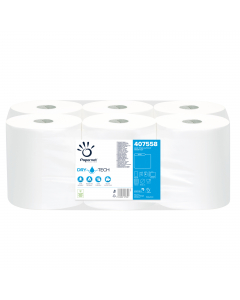 Asciugamani in rotolo autocut a 2 veli. In pura cellulosa 2 veli 18gr goffrato micro. Dimensione: H20cm x 100mt. Diametro esterno: 18,5cm.

Materia prima: Cellulosa Pura
Idoneità al contatto alimentare: Sì
Colore: Bianco
Goffratura: micro
Veli: 2
Grammatu
