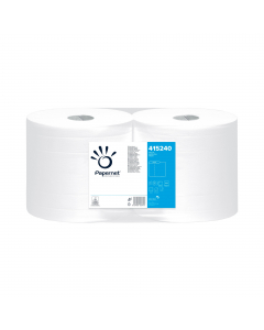 Bobina industriale Papernet, grazie alla grande capacità assorbente, è particolarmente adatta ai luoghi di lavoro che richiedono una pulizia accurata e quotidiana. Materiale: Pura cellulosa ;  Colore: Bianco;  Goffratura: Wave;  Veli: 2; Numero servizi: 6
