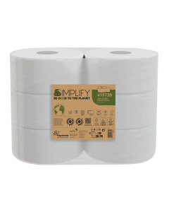 La Carta Igienica Mini Jumbo - Simplify è stata realizzata con 2 veli, con carta in pura cellulosa ed è di colore bianco. Rispetta la certificazione EU Ecolabel e la certificazione FSC.
Materiale: Pura cellulosa
Colore: Bianco
Goffratura: Micro
Veli: 2
Nu