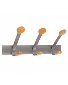 Appendiabiti in metallo e legno. Dimensione 45x11,2x17,5cm