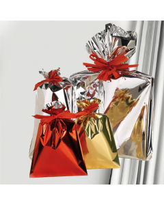 Buste regalo in ppl metal lucido 50x75cm senza patella adesiva