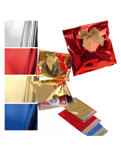 Buste in PPL Metal con patella e banda adesiva. Dimensioni: 25x40+5cm. Colore: oro.