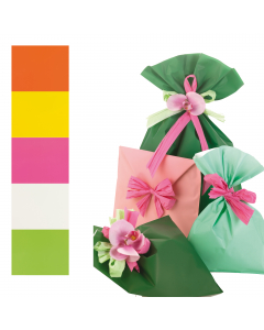 Confezione da 100 buste realizzate in PPL senza banda adesiva. Assortimento Mat Pearly B. Colori assortiti. Dimensioni: 40x65cm.