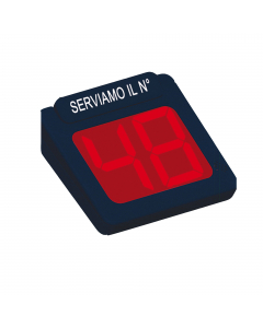 Display a 2 cifre LED rosso con visibilità superiore a 120 gradi.