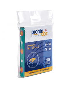 Confezione pocket da 10 copriwater biodegradabili. Pratici, sterili, da portare sempre con se per garantire le esigenze personali di igiene e prevenzione.