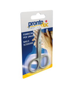 forbicina per unghie inox la conformazione leggermente curva è studiata per tagliare e modellare con precisione e delicatezza le unghie di mani e piedi.