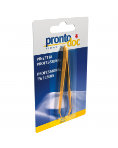 pinzetta professional la particolare conformazione consente di eliminare agevolmente peli molto piccoli, di regolare la forma delle sopracciglia e di estrarre piccole schegge.