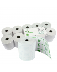 Rotoli Sabaplus per registratore di cassa in in carta termica 55gr OMOLOGATA.
Stampa omologazione sul retro + Longlife + Phenol Free e logo FSC.
Tipo carta: termica Mitsubishi P5047 PLUS priva di fenoli (PHENOL FREE), stabilità immagine 15 anni, certifica
