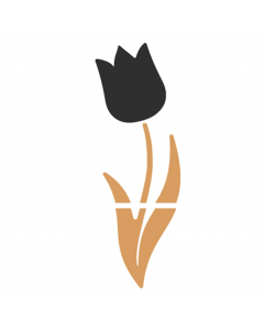 Mix di lavagna in sughero e nera a forma di tulipano. Scrivibile nella parte nera, utilizzabile con le puntine nella parte sughero. Fornita con puntine, marcatore bianco e biadesivi per il fissaggio a parete.  Dimensione: 82,5x29cm