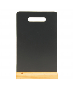 Lavagnetta CARRY con maniglia. Formata da una base in legno duro laccato che sorregge una lastra removibile e scrivibile da entrambi i lati. Incluso un marcatore a gesso liquido bianco. Dimensione: 33,5x21x6cm.