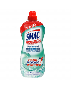 Detergente pavimenti igienizzante con ammoniaca senza risciacquo che assicura una pulizia profonda e veloce di tutte le superfici. Grazie alla sua particolare formulazione rimuove facilmente anche lo sporco più ostinato, senza bisogno di risciacquo e senz