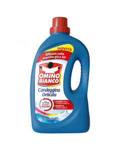 Omino bianco candeggina delicata pu= essere utilizzato sui tessuti colorati, anche quelli pi¨ delicati perchÞ la sua formula esclusiva smacchia, igienizza e rispetta i colori.