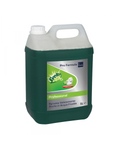 Svelto limone professionale detergente liquido concentrato in tanica da 5 litri. Adatto al lavaggio a mano delle stoviglie, rimuove anche lo sporco secco - efficace contro l'unto, dissolve il grasso velocemente. Dermatologicamente testato.