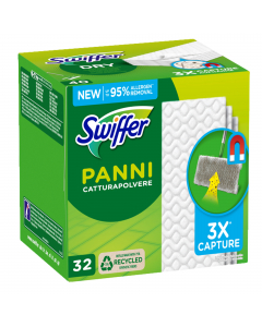 Scatola 32 panni Swiffer Dry usa e getta.