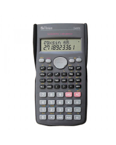 Calcolatrice scientifica dotata di Custodia rigida. 
Display a due righe: riga superiore Dot Matrix 12 cifre,  riga superiore LCD 10 + 2. 240 funzioni;
 Alimentazione solare (batteria di riserva 1 x AA). 
Dimensioni (H x L x P): 186 x 85 x 156 mm. 
Peso: 