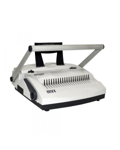 Rilegatrice C21+4 con perforazione manuale dotata di leva extralarge.

Dorsi: plastici.
Sistema di perforazione: manuale 21 fori dorsi plastici, 2/4 fori per anelli.
Capacità perforazione: 20fg.
Margine di perforazione: regolabile 2,5-4,5mm.
Capacità di r