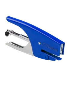Struttura in acciaio cromato e verniciato.

Profondità cucitura: 46mm; 
Capacità di cucitura: max 15fg; 
Tipo di punto: chiuso
Capacità di ricarica: 200 punti; 
Punto utilizzato: 6/4
Colore: blu